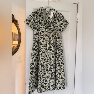 Toast UK vine print midi dress US 10